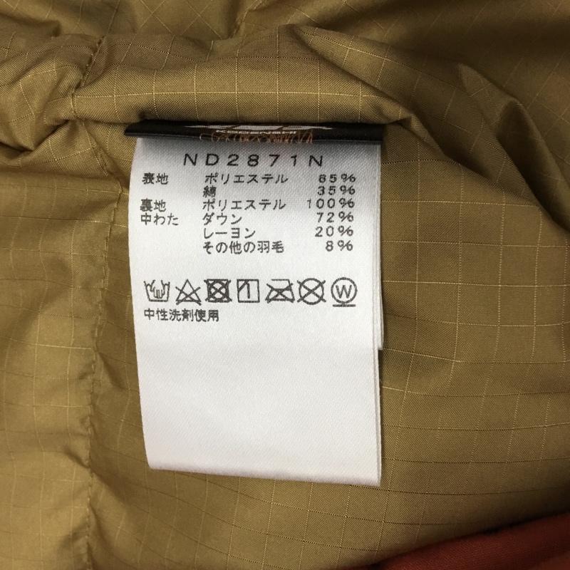 ザノースフェイス THE NORTH FACE ジャケット、上着 ジャンパー、ブルゾン nd2871n 光電子65/35MountainShortDownParka ジップアップジャケット アウター M ロゴ、文字 橙 / オレンジ /  メンズ USED 古着 中古 10121692