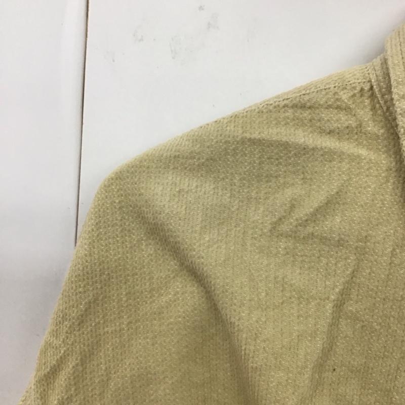 古着 USED シャツ、ブラウス 長袖 長袖シャツ 無地シャツ カラーシャツ コーデュロイシャツ L 無地 ベージュ / ベージュ /  メンズ USED 古着 中古 10130893
