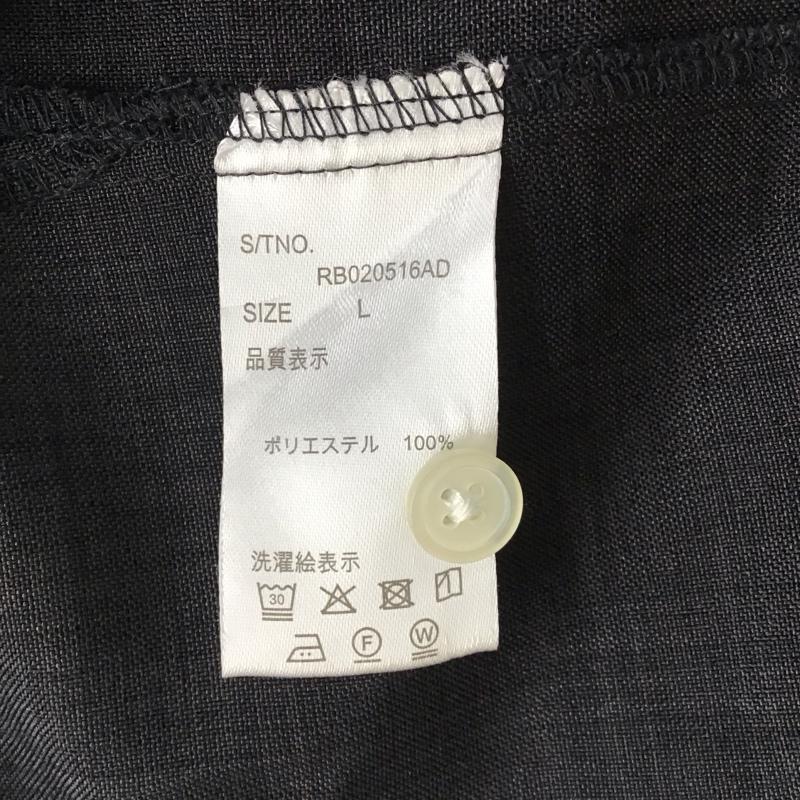 レイジブルー RAGEBLUE シャツ、ブラウス 半袖 RB020516AD オーバーサイズ スタンドカラー L 無地 黒 / ブラック /  メンズ USED 古着 中古 10116792