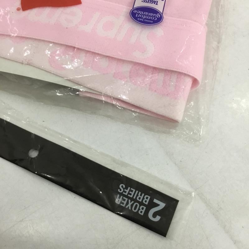 シュプリーム Supreme ファッション小物 ファッション小物 Hanes Boxer Briefs アンダーウェア M ロゴ、文字 桃 / ピンク /  メンズ USED 古着 中古 10140605