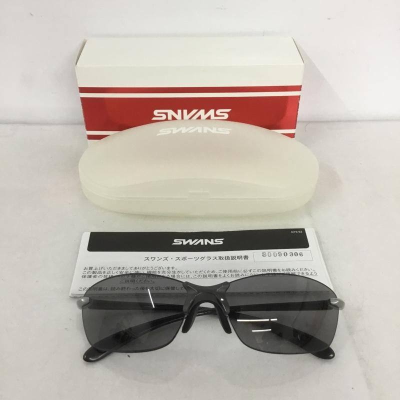 スワンズ Swans めがね・サングラス サングラス SALF-0051 偏光レンズモデル スポーツサンダル 箱有 ロゴ、文字 黒 / ブラック /  メンズ USED 古着 中古 10141075