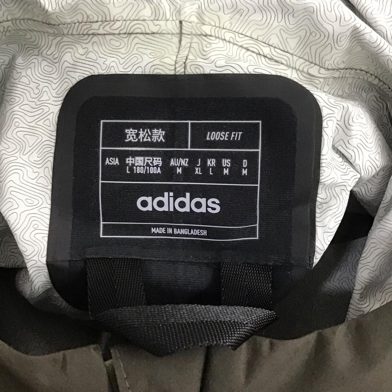 アディダス adidas ジャケット、上着 ジャンパー、ブルゾン hr7147 adidasTerrex+andwanderXploricRAINRDYJacket スポーツウェア XL 無地 カーキ / カーキ /  メンズ USED 古着 中古 10106327