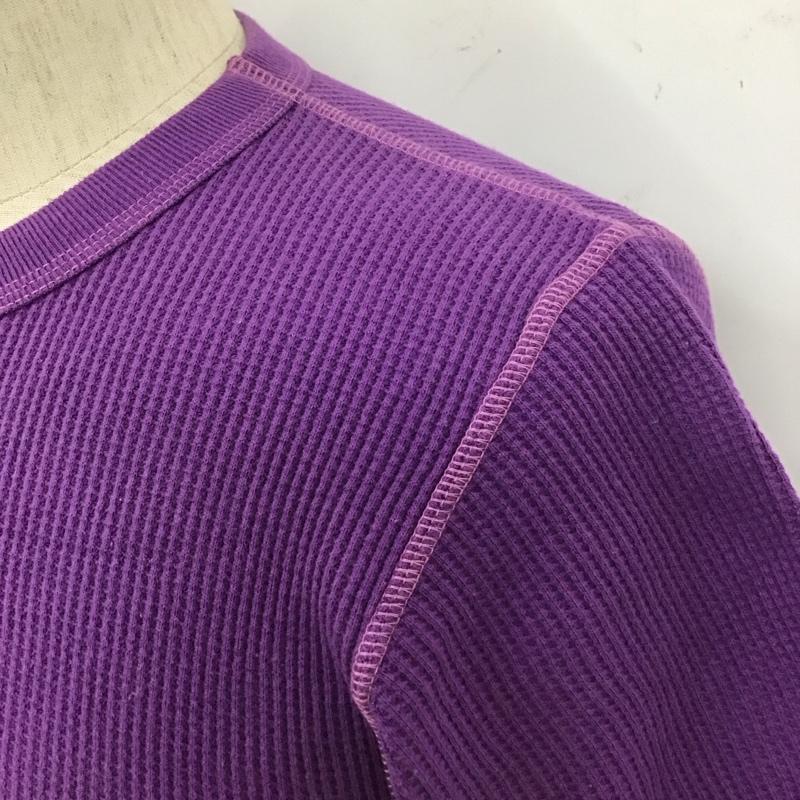 トイズマッコイ TOYS McCOY Tシャツ 半袖 半袖カットソー ワッフル地Tシャツ クルーネックカットソー M 無地 紫 / パープル /  メンズ USED 古着 中古 10111642