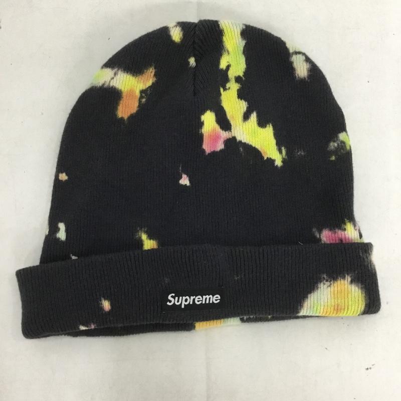 シュプリーム Supreme 帽子 ニット帽 Splatter Dyed Beanie 20SS ロゴ、文字 黒 / ブラック /  メンズ USED 古着 中古 10138489
