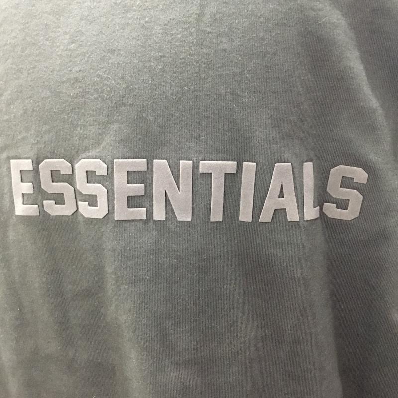 エッセンシャルズ ESSENTIALS Tシャツ 半袖 半袖カットソー プリントTシャツ クルーネックカットソー M ロゴ、文字 黒 / ブラック /  メンズ USED 古着 中古 10122924