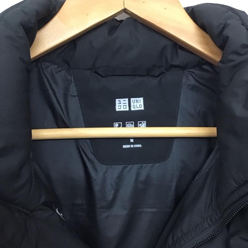 ユニクロ UNIQLO ジャケット、上着 ダウンジャケット 311-409332 シームレスダウンジャケット ダウンコート アウター M 無地 黒 / ブラック /  メンズ USED 古着 中古 10139462