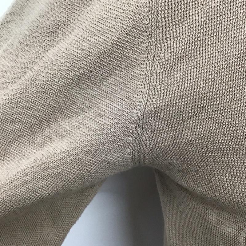 ユナイテッドアローズグリーンレーベルリラクシング UNITED ARROWS green label relaxing カーディガン 長袖 長袖カーディガン 長袖カットソー カラージャケット 前開カーディガン M 無地 ベージュ / ベージュ /  メンズ USED 古着 中古 10124491