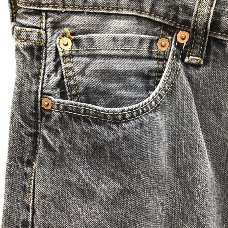 リーバイストラウスアンドコー Levi Strauss & co. パンツ デニム、ジーンズ デニムパンツ ストレートパンツ ワイドパンツ カジュアルパンツ 34インチ 無地 黒 / ブラック /  メンズ USED 古着 中古 10117439