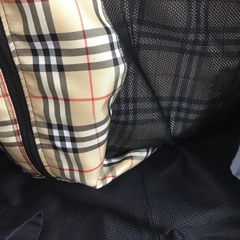 バーバリーゴルフ BURBERRY GOLF ベスト ベスト ジップアップベスト ノースリーブカットソー アウター L ロゴ、文字 紺 / ネイビー /  メンズ USED 古着 中古 10149147