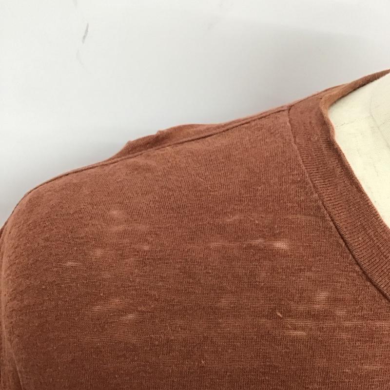 オーラリー AURALEE Tシャツ 半袖 a21st02lt ストレッチリネンジャージーカットソー 半袖カットソー 4 無地 茶 / ブラウン /  メンズ USED 古着 中古 10113630