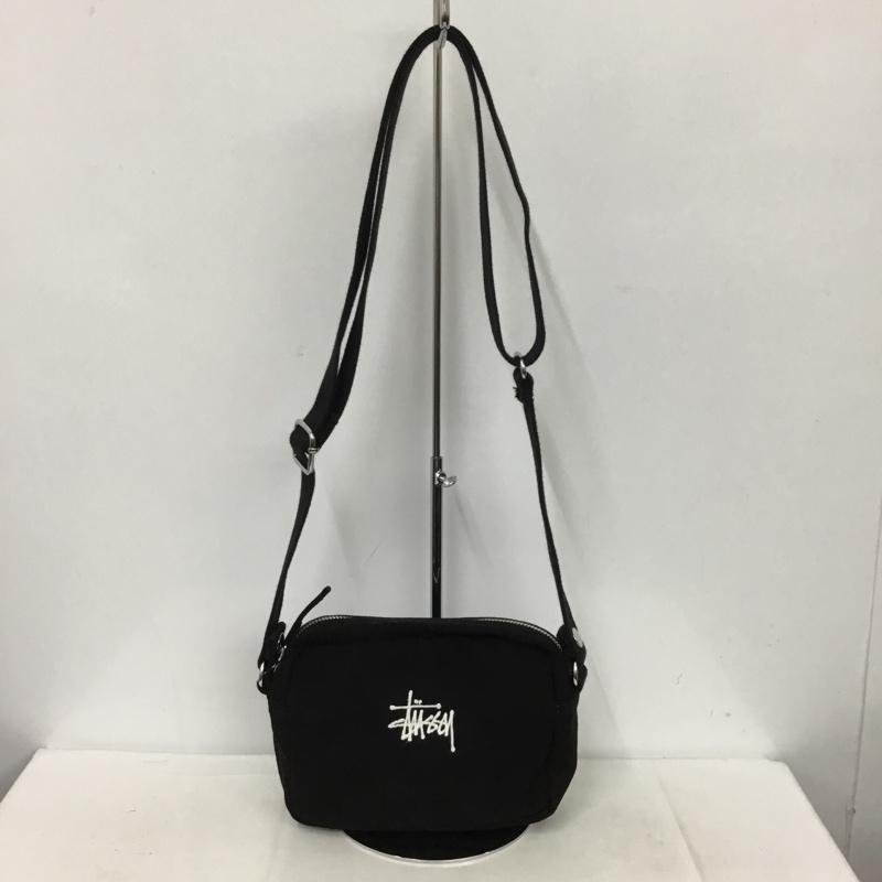 ステューシー STUSSY ショルダーバッグ ショルダーバッグ 134255 CANVAS POUCHショルダーバッグ ロゴ、文字 黒 / ブラック /  メンズ USED 古着 中古 10137421