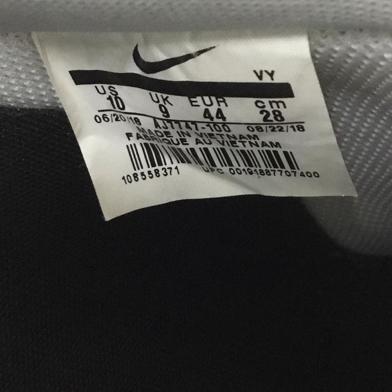 ナイキ NIKE スニーカー スニーカー AJ7747-100 AIR FORCE 1 07 LV8 UTILITY 28cm 28.0cm ワンポイント 白 / ホワイト / X 黒 / ブラック /  メンズ USED 古着 中古 10124398