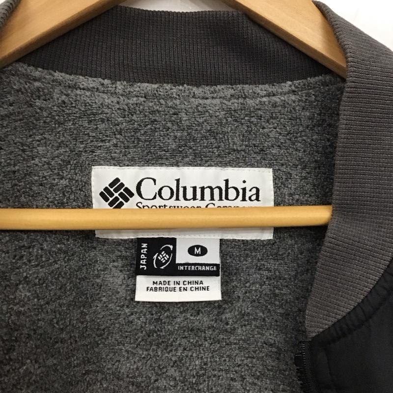 コロンビア Columbia ジャケット、上着 ジャケット、ブレザー ジップアップジャケット ナイロンジャケット アウター M ロゴ、文字 黒 / ブラック /  メンズ USED 古着 中古 10134705