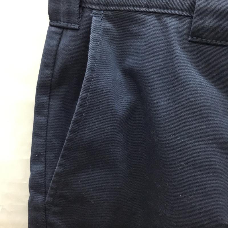 ディッキーズ Dickies パンツ デニム、ジーンズ dk006282 TCツイルストレッチクロップドパンツ7分丈 ワークパンツ 32インチ 無地 紺 / ネイビー /  メンズ USED 古着 中古 10118664