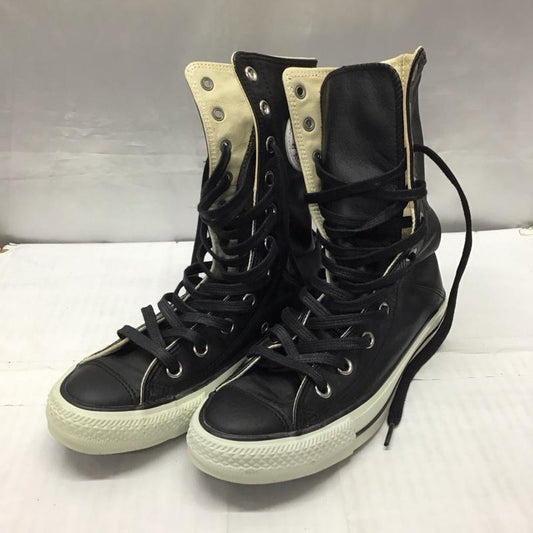 コンバース CONVERSE スニーカー スニーカー 1B144 ハイカット 24cm 24.0cm ロゴ、文字 黒 / ブラック /  レディース USED 古着 中古 10121628