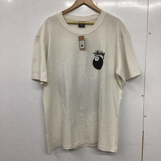 ステューシー STUSSY Tシャツ 半袖 半袖カットソー プリントTシャツ クルーネックカットソー L プリント 白 / ホワイト /  メンズ USED 古着 中古 10138438
