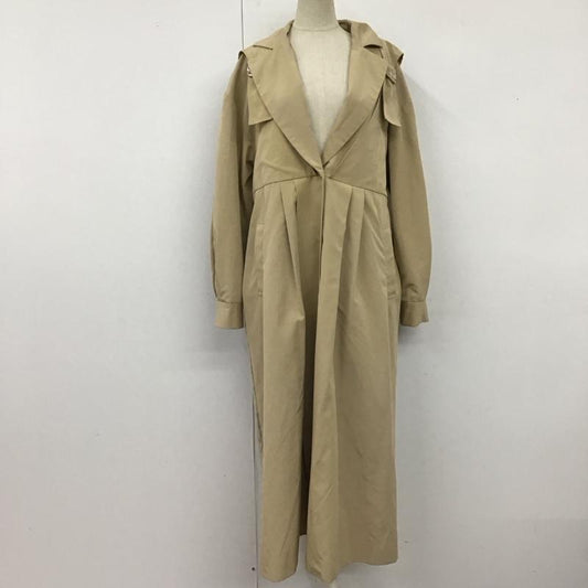ムルーア MURUA コート コート一般 011910001201 レイヤーチェックコート FREE 無地 ベージュ / ベージュ /  レディース USED 古着 中古 10120340