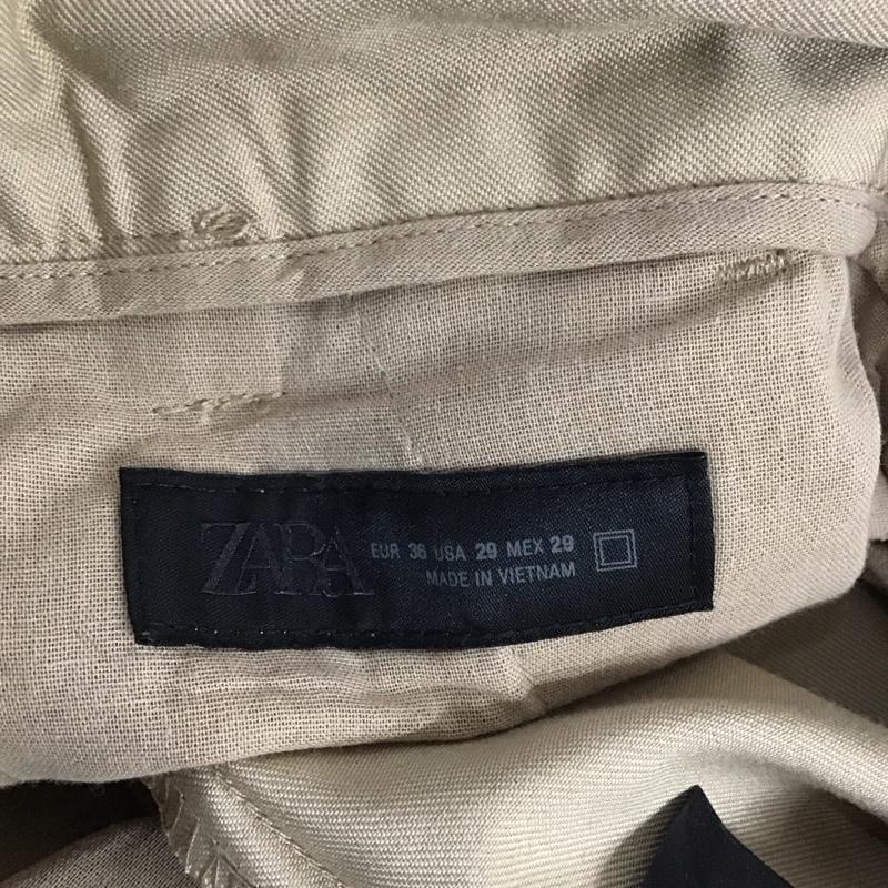 ザラ ZARA パンツ スラックス スラックスパンツ ワイドパンツ カジュアルパンツ 36 無地 ベージュ / ベージュ /  メンズ USED 古着 中古 10148541
