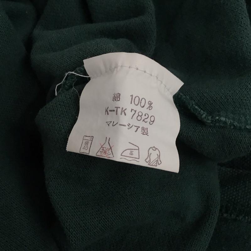 ナイキ NIKE ポロシャツ 半袖 L ロゴ、文字 緑 / グリーン /  メンズ USED 古着 中古 10138192