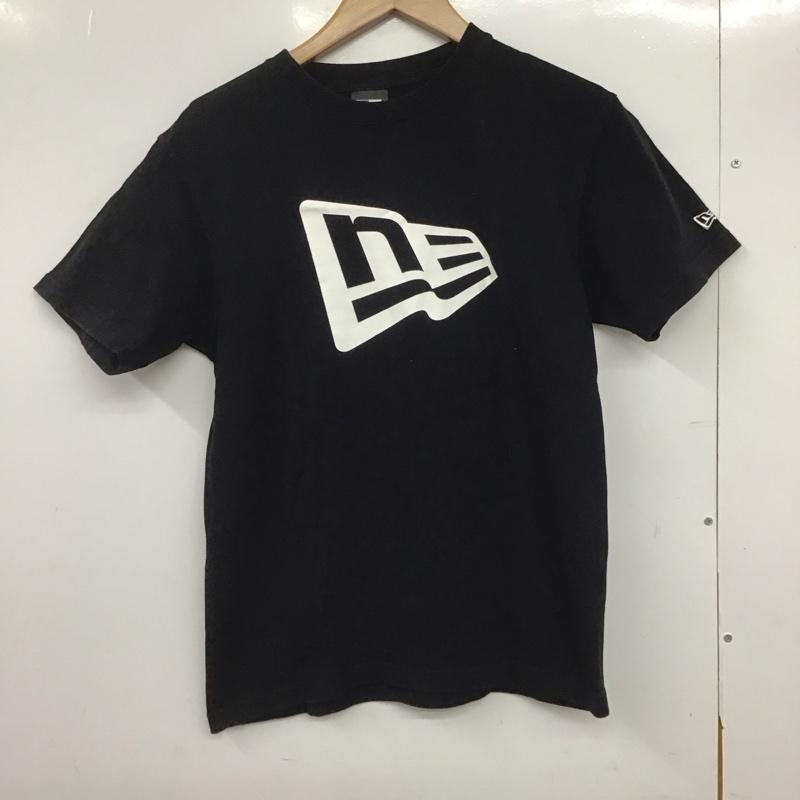 ニューエラ NEW ERA Tシャツ 半袖 半袖カットソー プリントTシャツ クルーネックカットソー S ロゴ、文字 黒 / ブラック /  メンズ USED 古着 中古 10146187