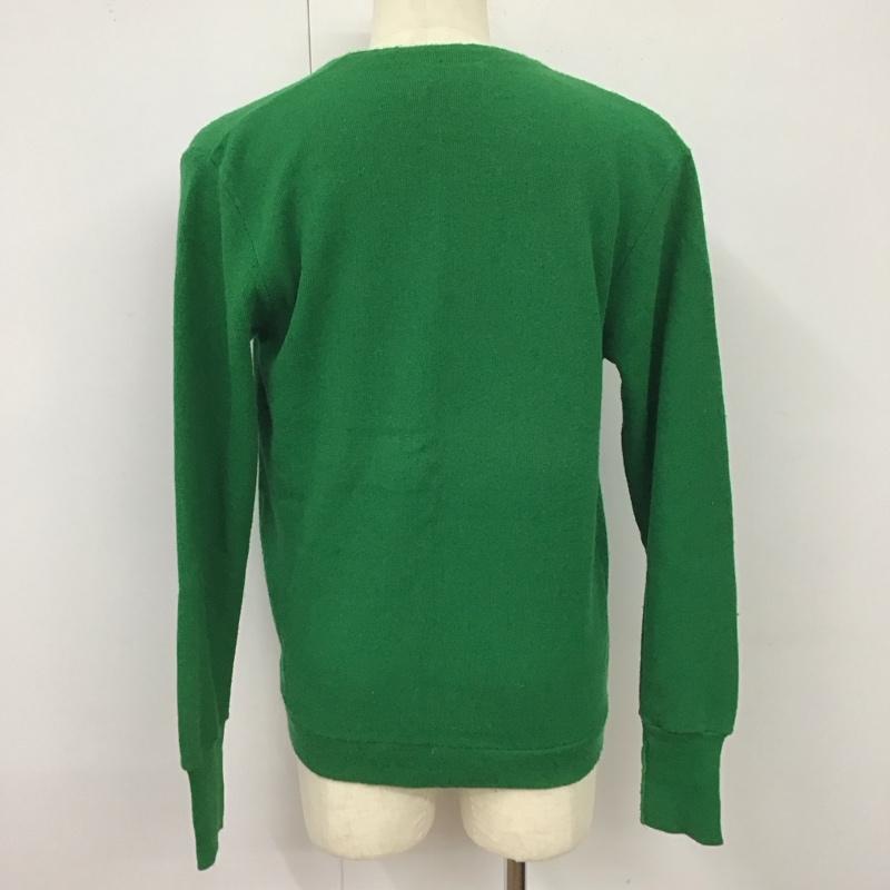 ラコステ LACOSTE カーディガン 長袖 70s　アクリルニット　カーディガン　IZOD XL ロゴ、文字 緑 / グリーン /  メンズ USED 古着 中古 10118296