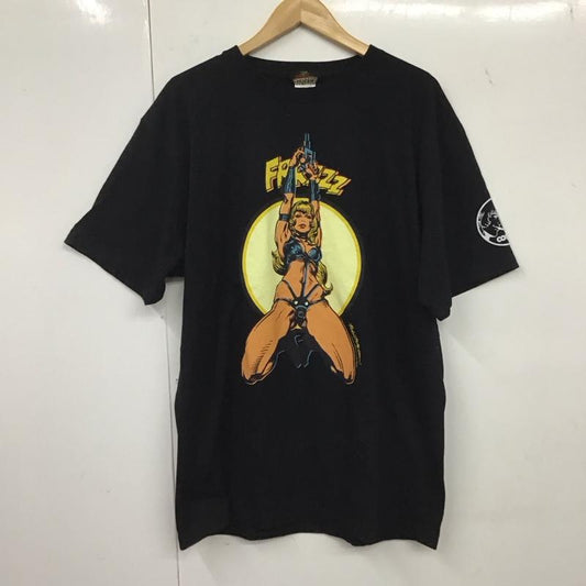エロスティカ EROSTiKA Tシャツ 半袖 半袖カットソー プリントTシャツ クルーネックカットソー cobra XL プリント 黒 / ブラック /  メンズ USED 古着 中古 10134617
