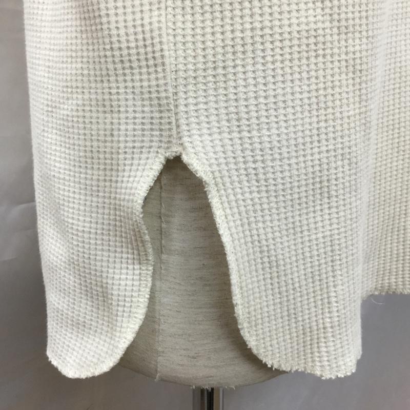 センスオブプレイスバイアーバンリサーチ SENSE OF PLACE by URBAN RESEARCH カットソー 半袖 AA65-11A030 ワッフル サーマル L 無地 アイボリー / アイボリー /  メンズ USED 古着 中古 10116084