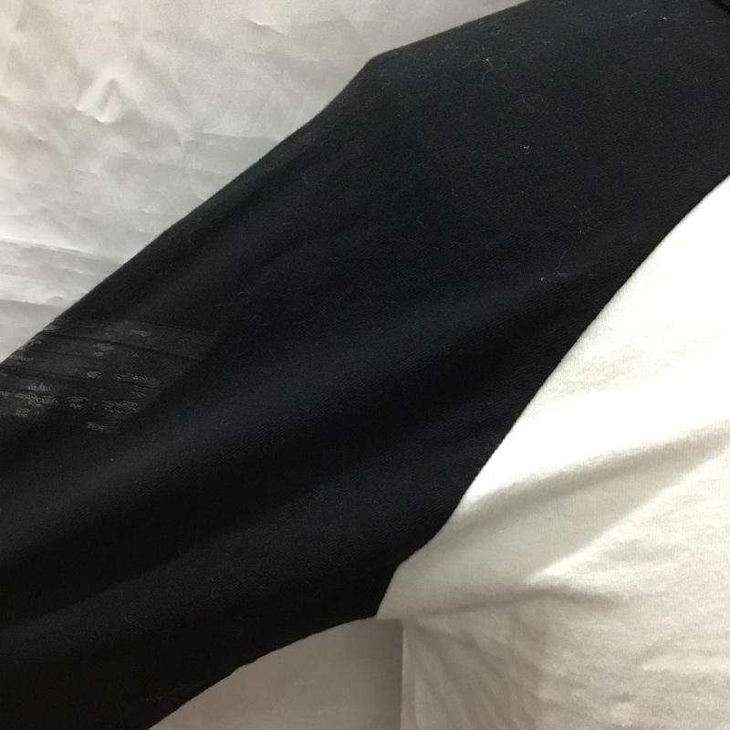 オフホワイト Off-White カットソー 長袖 omab008f17185030 長袖Tシャツ ラグラン S ロゴ、文字 白 / ホワイト / X 黒 / ブラック /  メンズ USED 古着 中古 10114814