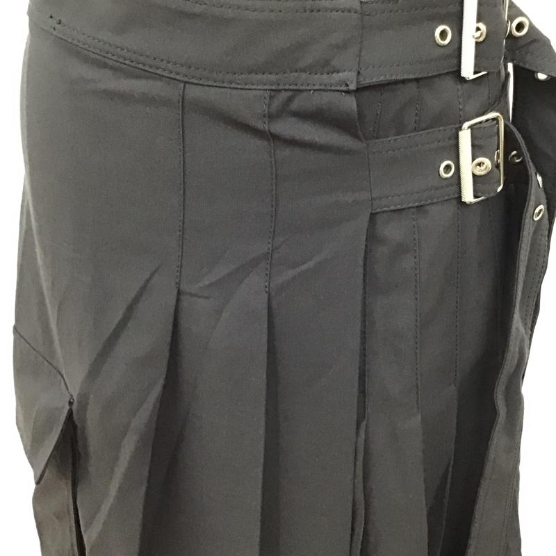 ザラ ZARA スカート ロングスカート 7967 333 802 アシンメトリー プリーツ XS 無地 紺 / ネイビー /  レディース USED 古着 中古 10114778