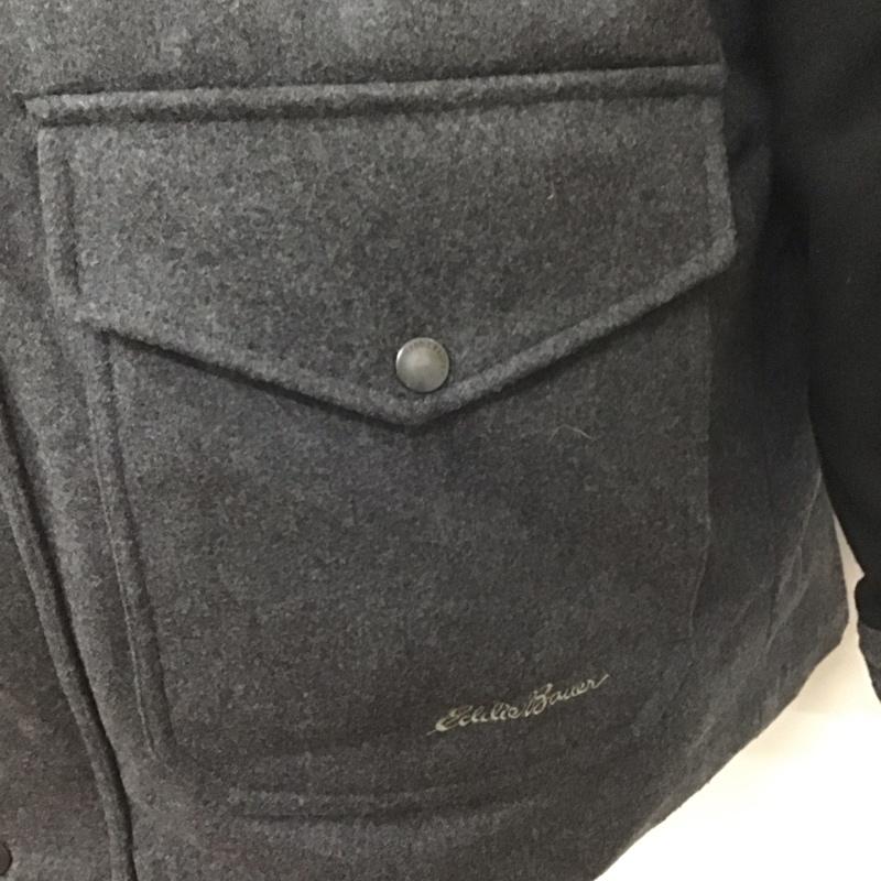 エディーバウアー Eddie Bauer ジャケット、上着 ジャケット、ブレザー ジップアップジャケット ジャンパー ジャケット カジュアルジャケット アウター M 無地 黒 / ブラック / X 灰 / グレー /  メンズ USED 古着 中古 10113602