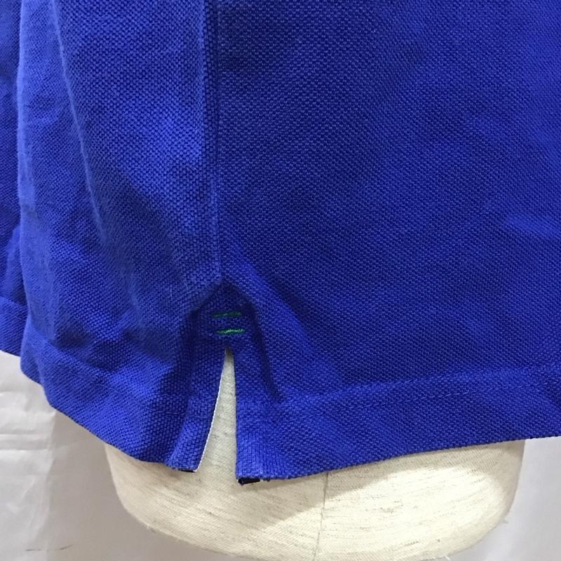 トミーヒルフィガー TOMMY HILFIGER ポロシャツ 半袖 半袖ポロシャツ カラーシャツ 半袖カットソー L ロゴ、文字 青 / ブルー /  メンズ USED 古着 中古 10116249