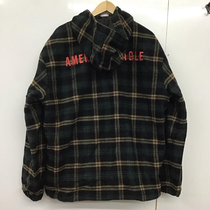 アメリカンイーグル AMERICANEAGLE ジャケット、上着 ジャケット、ブレザー ジップアップジャケット パーカージャケット アウター L チェック マルチカラー / マルチカラー /  メンズ USED 古着 中古 10141600