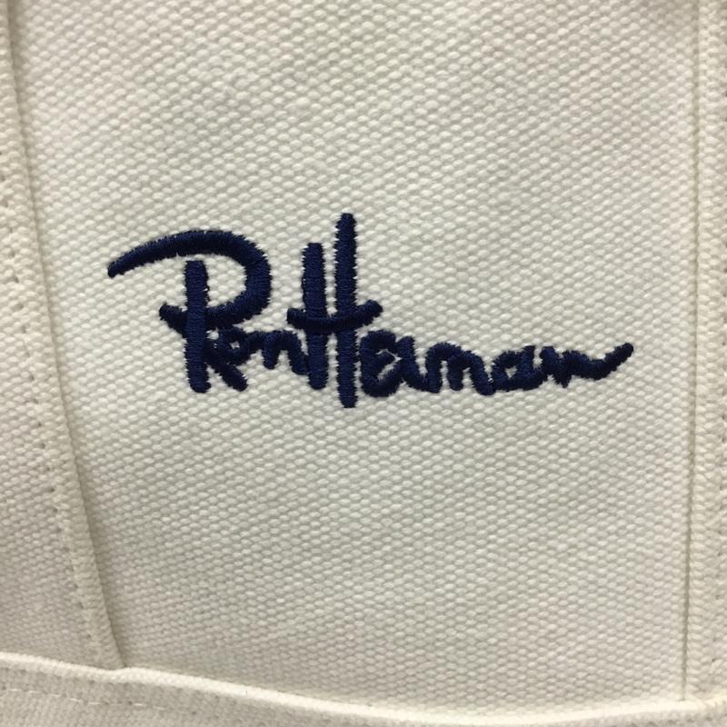 ロンハーマン Ron Herman ハンドバッグ ハンドバッグ ミニキャンバストートバック ロゴ、文字 白 / ホワイト /  レディース USED 古着 中古 10107881