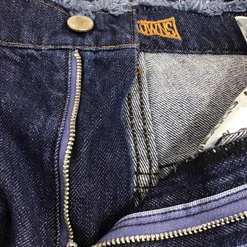 ロデオクラウンズ Rodeo Crowns パンツ デニム、ジーンズ 420ASZ11-0360 フリンジ ワイドパンツ S 無地 インディゴ / インディゴ /  レディース USED 古着 中古 10120594