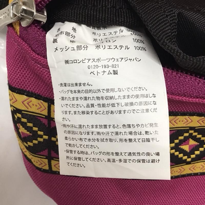 コロンビア Columbia ウエストバッグ ウエストバッグ PU7060 エポーレット ヒップバッグ ロゴ、文字 橙 / オレンジ / X 桃 / ピンク /  レディース USED 古着 中古 10115849