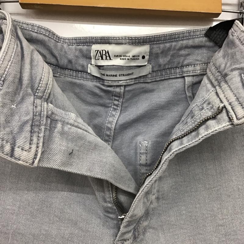 ザラ ZARA パンツ デニム、ジーンズ 36 無地 灰 / グレー /  レディース USED 古着 中古 10150525