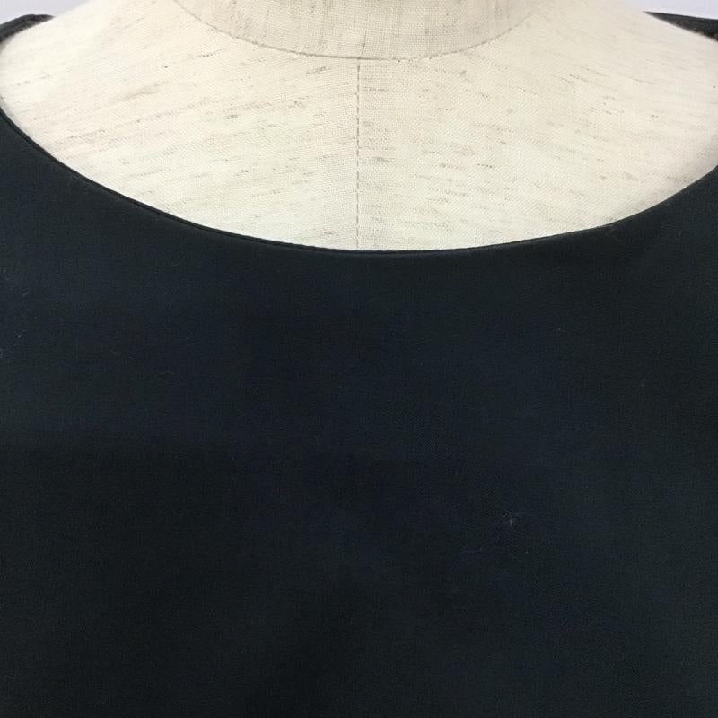 ナチュラルビューティーベーシック NATURAL BEAUTY BASIC カットソー 長袖 長袖カットソー 無地カットソー クルーネック M 無地 黒 / ブラック /  レディース USED 古着 中古 10126908
