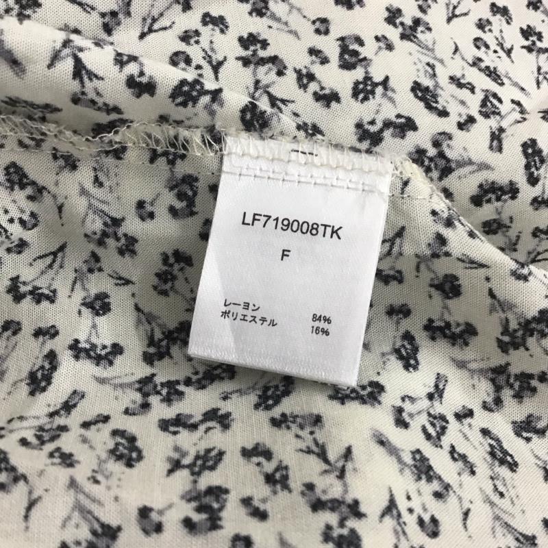 ローリーズファーム LOWRYS FARM ワンピース ロングスカート LF719008TK ハナガラカイキンシャツワンピース FREE 花柄 オフホワイト / オフホワイト / X 黒 / ブラック /  レディース USED 古着 中古 10107409