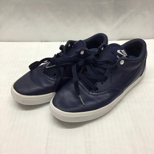 ナイキ NIKE スニーカー スニーカー 843900-441 SB CHECK SOLAR PRM 24cm 24.0cm ロゴ、文字 紺 / ネイビー / X 白 / ホワイト /  レディース USED 古着 中古 10118865