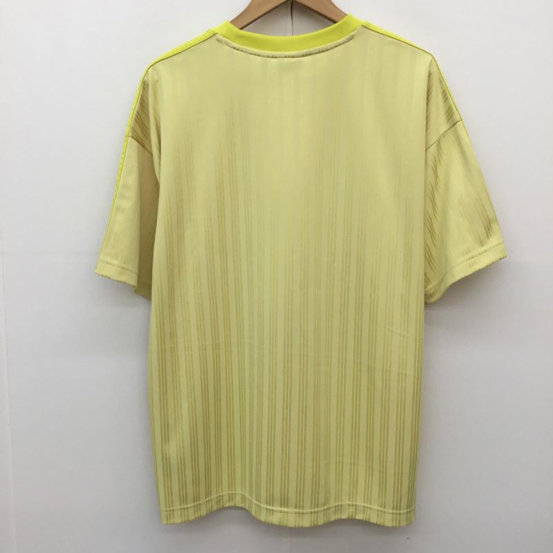 アディダス adidas Tシャツ 半袖 JP1026 XL ロゴ、文字 黄 / イエロー /  メンズ USED 古着 中古 10144405