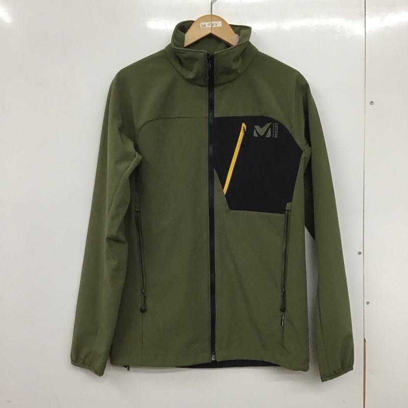 ミレー MILLET ジャケット、上着 ジャンパー、ブルゾン miv9585 防風ジャケット マグマ シールド ジャケット S ロゴ、文字 カーキ / カーキ /  メンズ USED 古着 中古 10140334