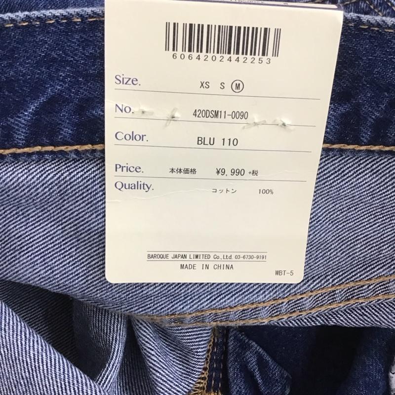 ロデオクラウンズ Rodeo Crowns パンツ デニム、ジーンズ 420DSM11-0090 ラップワイドパンツ タグ付き M ダメージ加工 青 / ブルー /  レディース USED 古着 中古 10113001