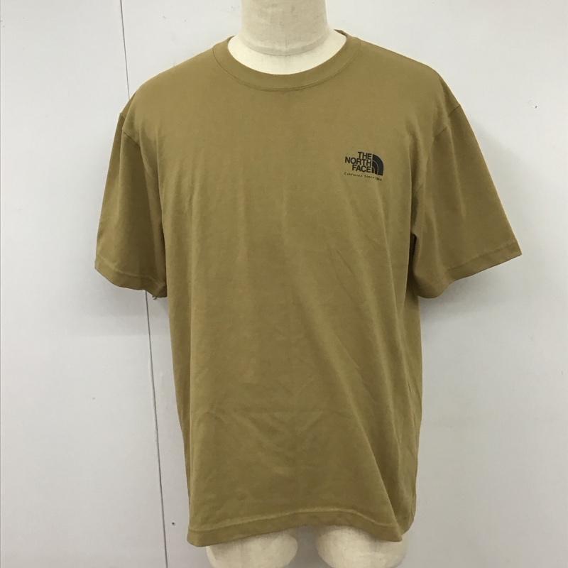 ザノースフェイス THE NORTH FACE Tシャツ 半袖 NT32332 ショートスリーブヒストリカルロゴティー XL ロゴ、文字 ベージュ / ベージュ /  メンズ USED 古着 中古 10116516