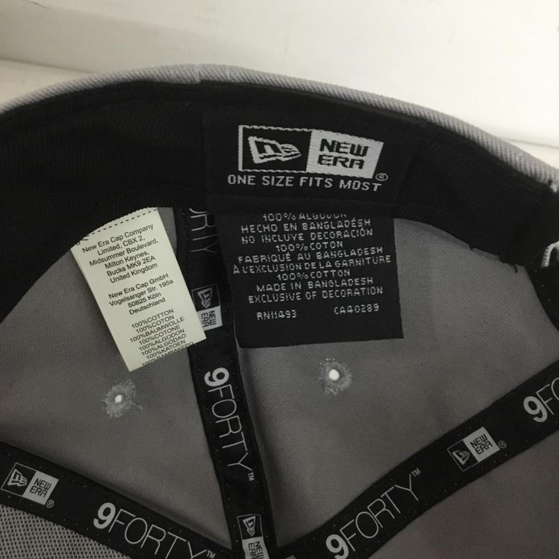 ニューエラ NEW ERA 帽子 キャップ NY 9FORTY ロゴ、文字 灰 / グレー /  メンズ USED 古着 中古 10143650