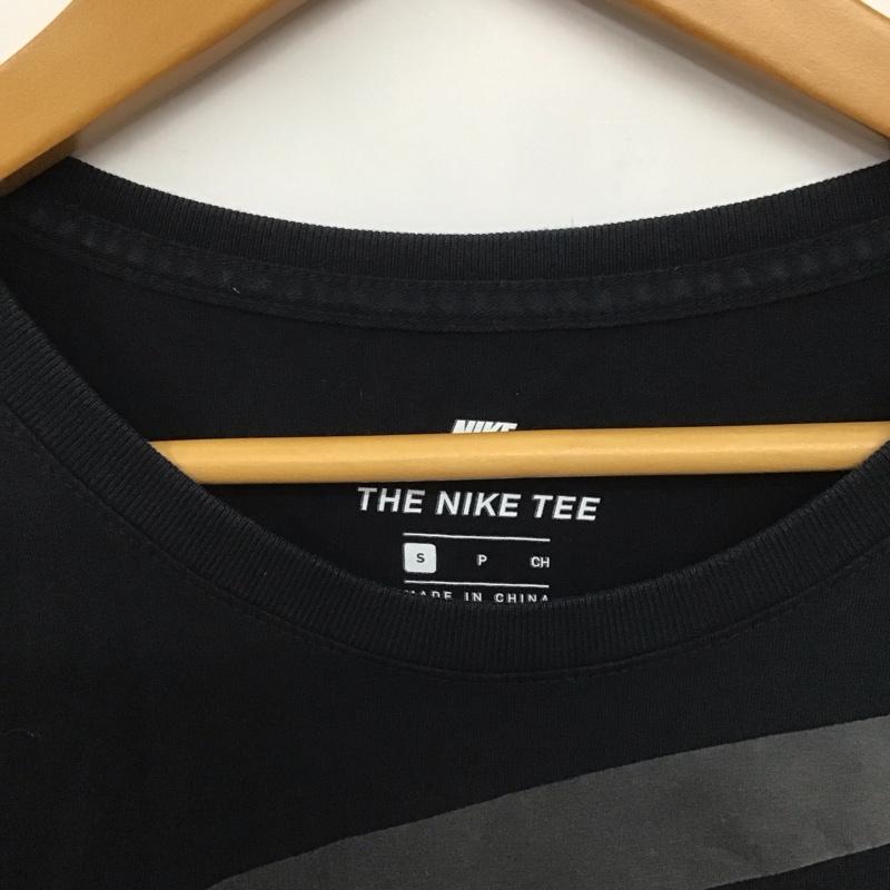 ナイキ NIKE Tシャツ 半袖 856491-010 ドロップテールオーバーサイズスウッシュ 半袖Tシャツ プリントTシャツ S ロゴ、文字 黒 / ブラック /  メンズ USED 古着 中古 10139530