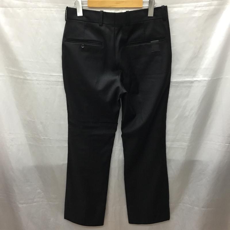 エヌハリウッド N.HOOLYWOOD パンツ スラックス 807peg スラックス スリムパンツ カジュアルパンツ 36 無地 黒 / ブラック /  メンズ USED 古着 中古 10115745