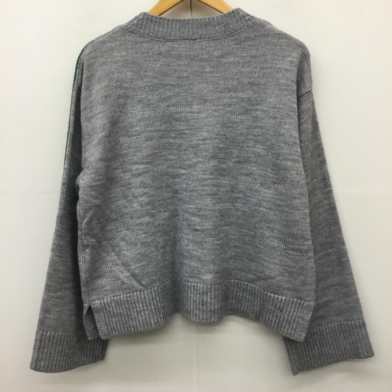 ニコアンド niko and... ニット、セーター 長袖 NKN46680AD M 無地 灰 / グレー /  レディース USED 古着 中古 10142214
