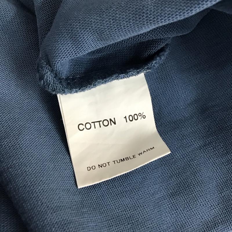 イーブルアクト EVILACT カットソー 長袖 長袖カットソー クルーネックカットソー ロングスリーブカットソー プリントTシャツ XL プリント 青 / ブルー /  メンズ USED 古着 中古 10113908