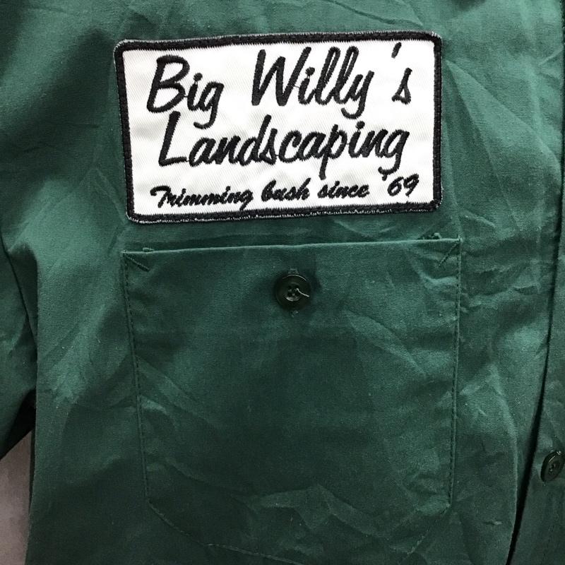 古着 USED シャツ、ブラウス 半袖 半袖シャツ カラーシャツ 半袖カットソー spirithalloween XL ロゴ、文字 緑 / グリーン /  メンズ USED 古着 中古 10116206