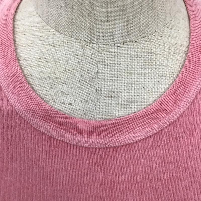 クラクト CLUCT Tシャツ 半袖 ロゴ、文字 X プリント 桃 / ピンク /  メンズ USED 古着 中古 10128349